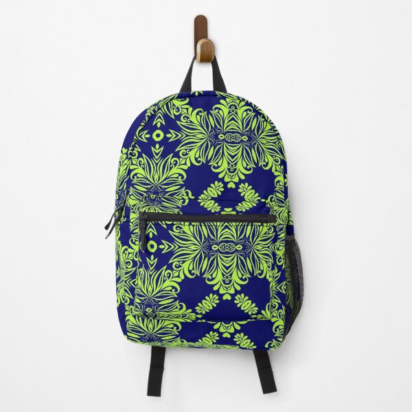 Item preview, Nature-inspired green and blue geometric pattern 2 designed and sold by AneissPiaf.