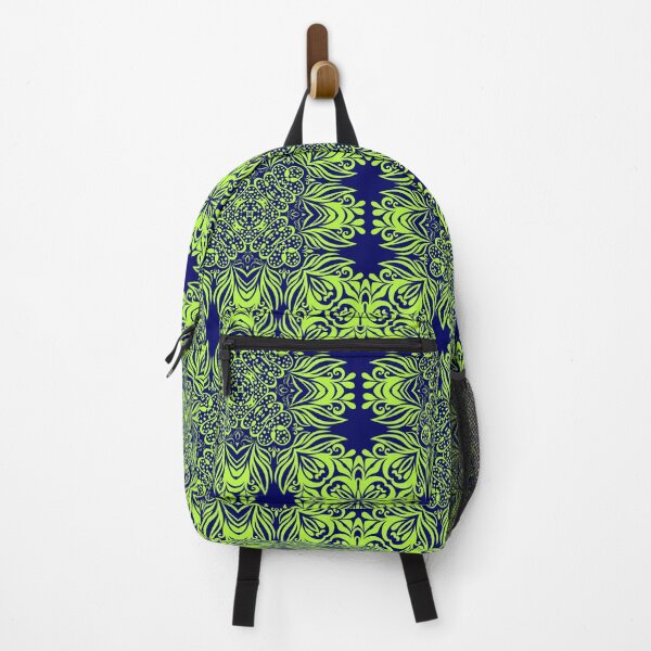 Item preview, Nature-inspired green and blue geometric pattern 3 designed and sold by AneissPiaf.
