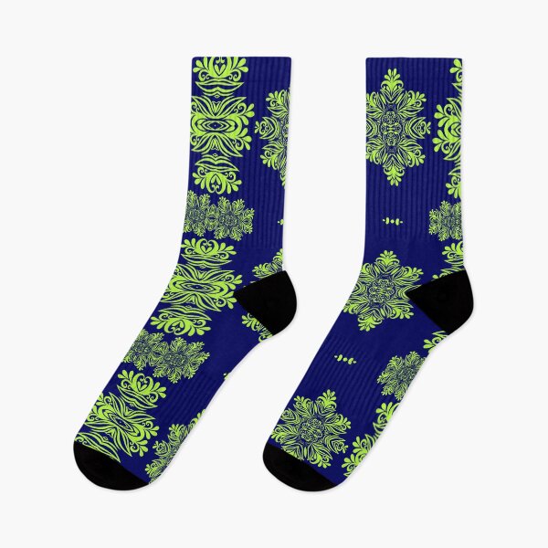 Item preview, Nature-inspired green and blue geometric pattern 5 designed and sold by AneissPiaf.