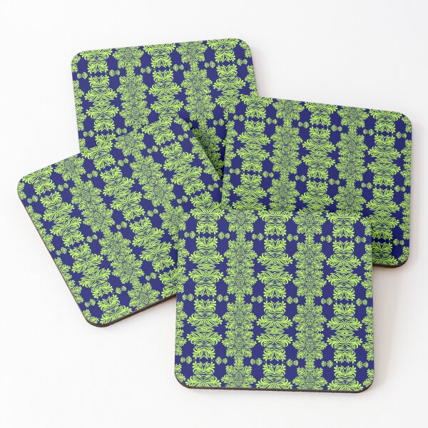 Item preview,  Nature-inspired green and blue geometric pattern 6 designed and sold by AneissPiaf.