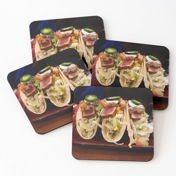 Item preview, Ahi Tuna Tacos designed and sold by ShutterbugBttns.