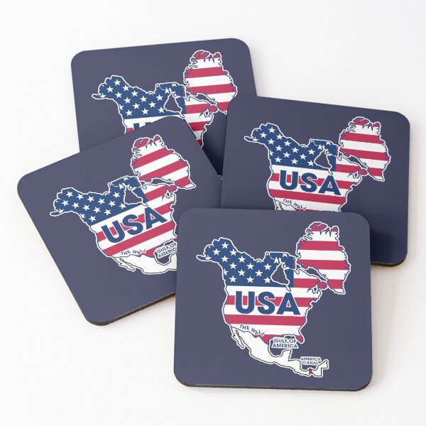 Item preview, USA = GREENLAND + CANADA + GULF + CANAL  designed and sold by ourkid.