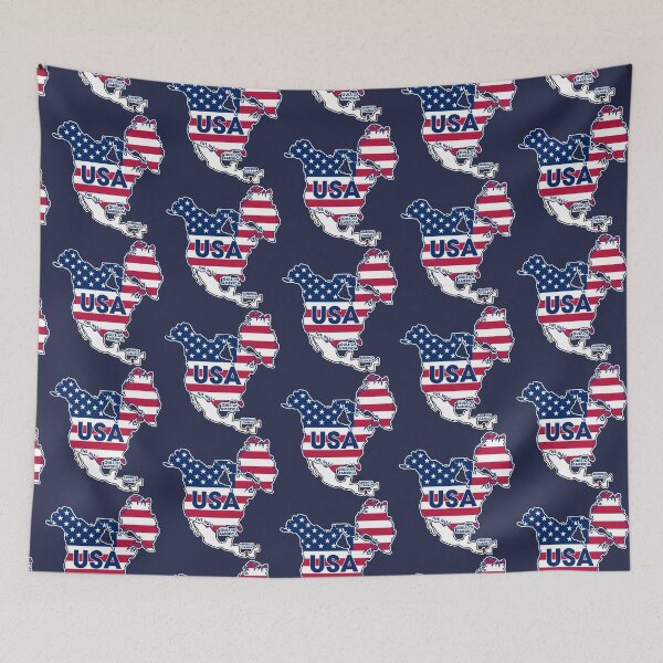 Item preview, USA = GREENLAND + CANADA + GULF + CANAL  designed and sold by ourkid.