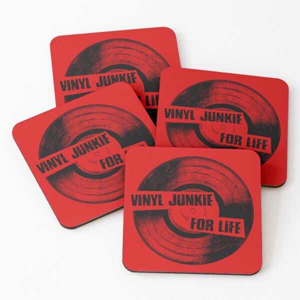 Item preview, Vinyl Junkie For Life  designed and sold by MintaApparel.
