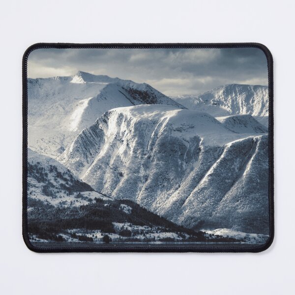 Item preview, Norwegian Snow Capped Mountain Range in Winter Norway designed and sold by Martyn R Arnold Fine Art Nature & Landscape Photography.
