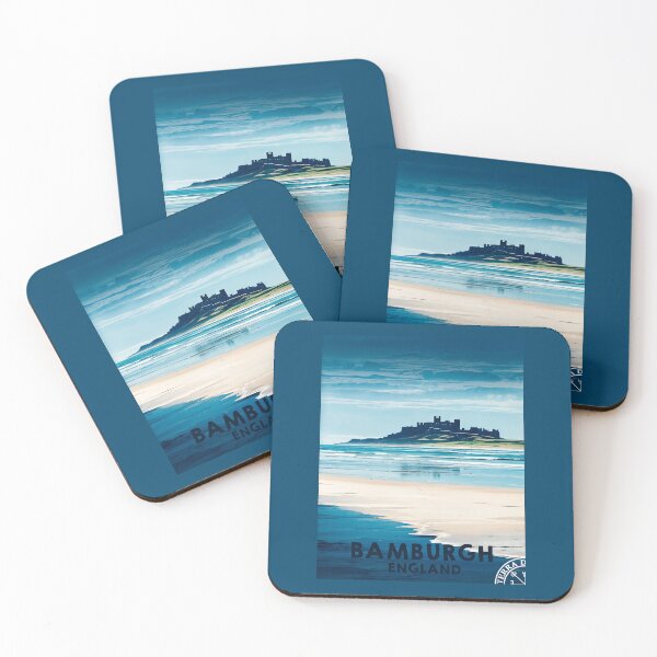 Item preview, Bamburgh england travel poster designed and sold by TerradVents.