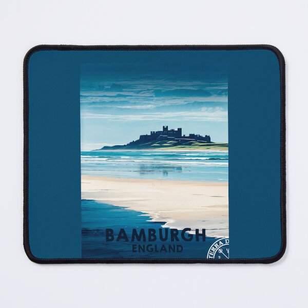 Item preview, Bamburgh england travel poster designed and sold by TerradVents.