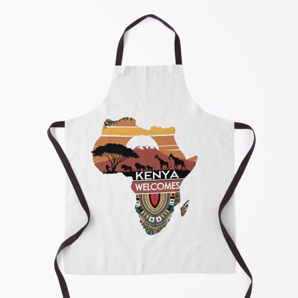 Item preview, Kenya Welcomes Flag Map Safari, Masai, Nairobi designed and sold by AnimalsDH305.