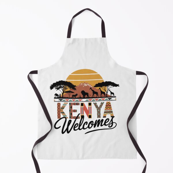 Item preview, Kenya Welcomes Flag Map Safari, Masai, Nairobi designed and sold by AnimalsDH305.