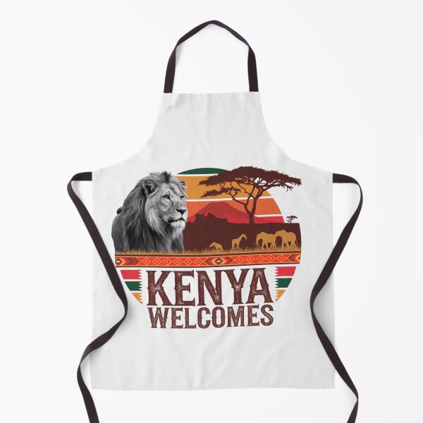 Item preview, Kenya Welcomes Flag Map Safari, Masai, Nairobi designed and sold by AnimalsDH305.