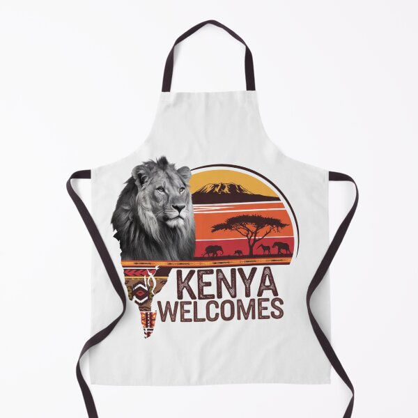 Item preview, Kenya Welcomes Flag Map Safari, Masai, Nairobi designed and sold by AnimalsDH305.