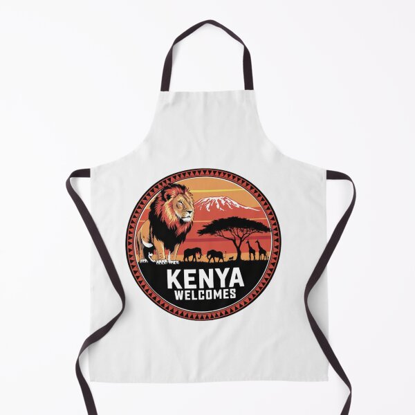 Item preview, Kenya Welcomes Flag Map Safari, Masai, Nairobi designed and sold by AnimalsDH305.