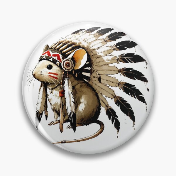 Item preview, Mouse War Bonnet Feather Headdress designed and sold by TomFrontierArt.