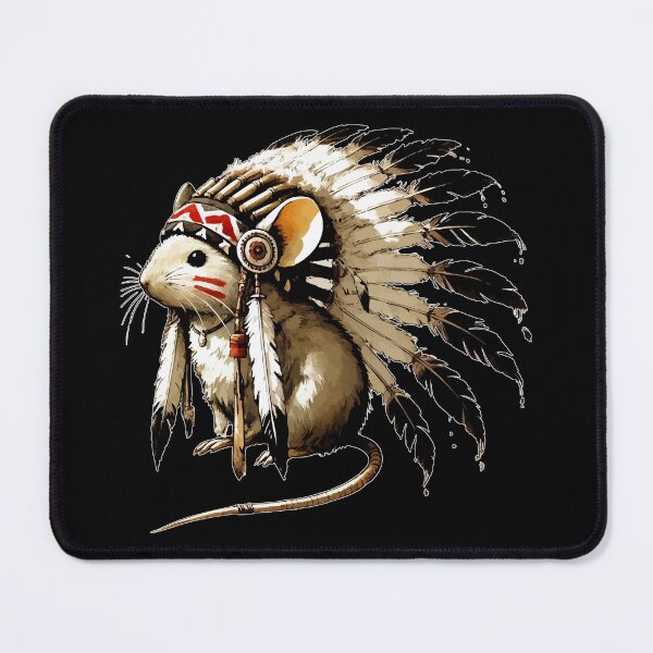 Item preview, Mouse War Bonnet Feather Headdress designed and sold by TomFrontierArt.