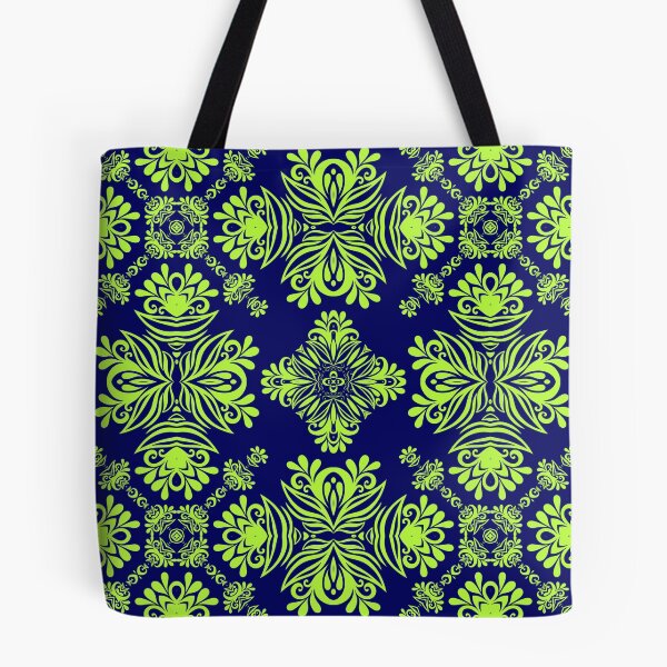Item preview,  Nature-inspired green and blue geometric pattern 10 designed and sold by AneissPiaf.