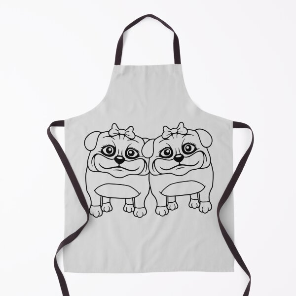 Item preview, 2 Dogs Pug Girls Women Girlfriends Team Girls Love designed and sold by shirt-o-mat.