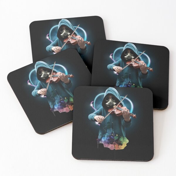 Item preview, Masked Violinist in a Neon Symphony designed and sold by Aredbox.