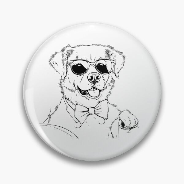 Item preview, dog with glasses designed and sold by MartyAart.