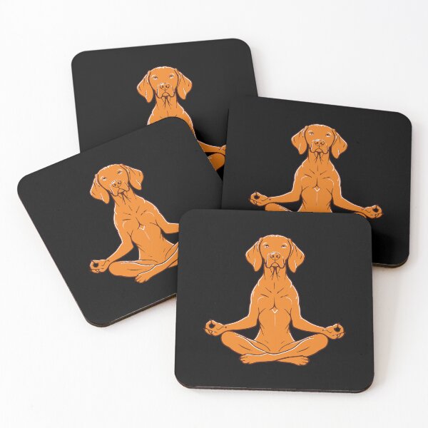 Item preview, Vizsla Dog Yogini in a lotus pose designed and sold by Aceofspace3000.