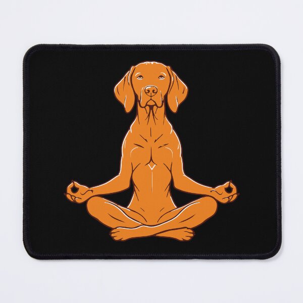 Item preview, Vizsla Dog Yogini in a lotus pose designed and sold by Aceofspace3000.