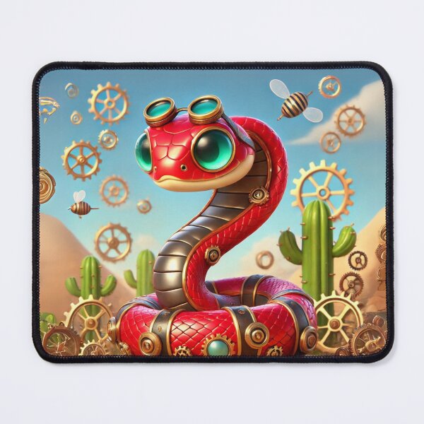 Item preview, Steampunk Red Racer Snake designed and sold by Sillytoe.