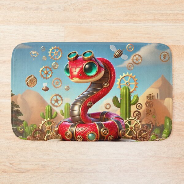 Item preview, Steampunk Red Racer Snake designed and sold by Sillytoe.