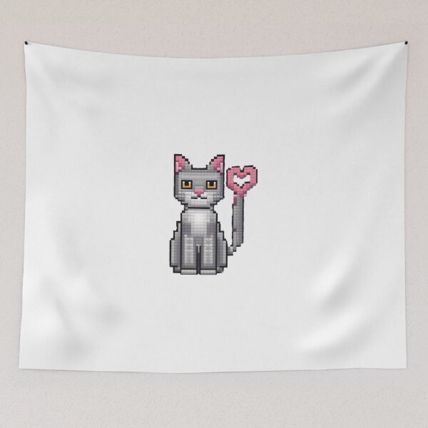 Item preview, pixel cat designed and sold by always-for-you.