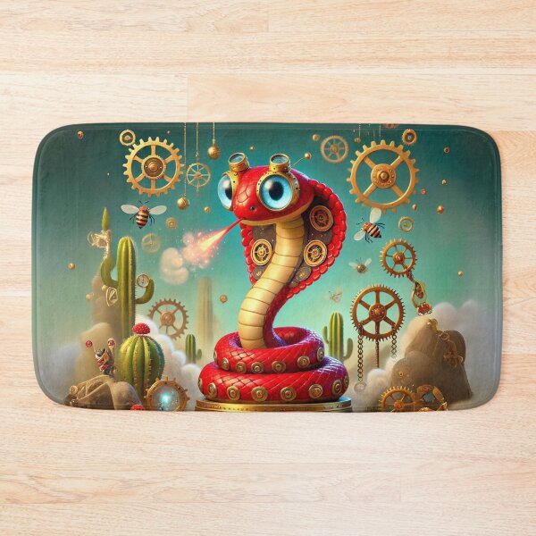 Item preview, Steampunk Red Spitting Cobra designed and sold by Sillytoe.