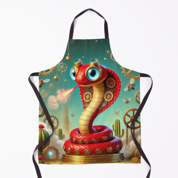 Item preview, Steampunk Red Spitting Cobra designed and sold by Sillytoe.