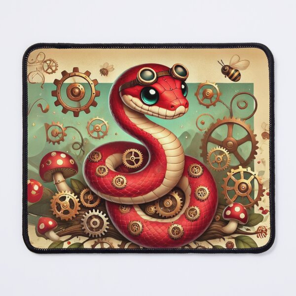 Item preview, Steampunk Red Tail Boa designed and sold by Sillytoe.
