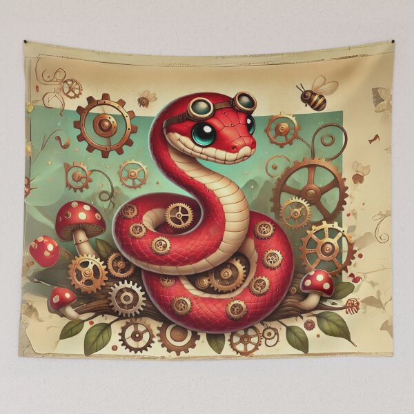 Item preview, Steampunk Red Tail Boa designed and sold by Sillytoe.