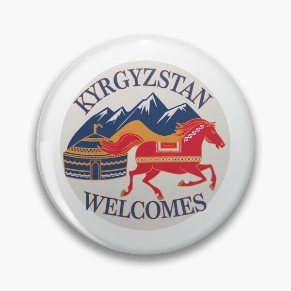 Item preview, Kyrgyzstan Welcomes Flag Map Yurt, Bishkek, Lake Issyk-Kul designed and sold by AnimalsDH305.