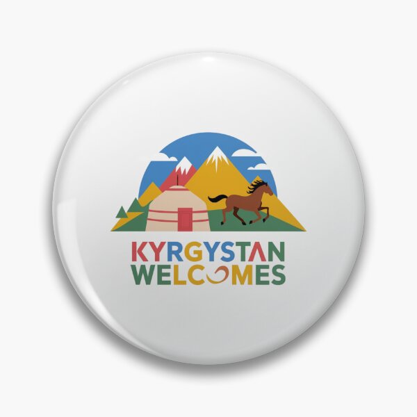 Item preview, Kyrgyzstan Welcomes Flag Map Yurt, Bishkek, Lake Issyk-Kul designed and sold by AnimalsDH305.