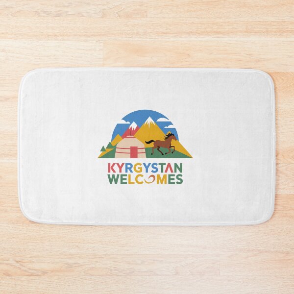 Item preview, Kyrgyzstan Welcomes Flag Map Yurt, Bishkek, Lake Issyk-Kul designed and sold by AnimalsDH305.