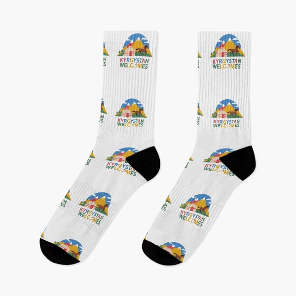 Item preview, Kyrgyzstan Welcomes Flag Map Yurt, Bishkek, Lake Issyk-Kul designed and sold by AnimalsDH305.