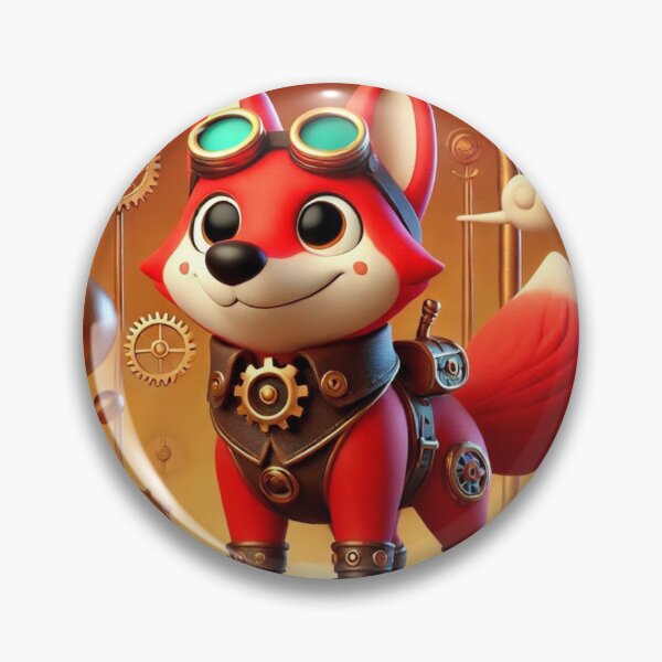 Item preview, Steampunk Red Wolf designed and sold by Sillytoe.