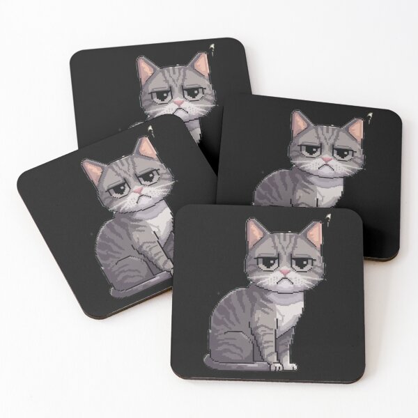 Item preview, pixel cat designed and sold by always-for-you.