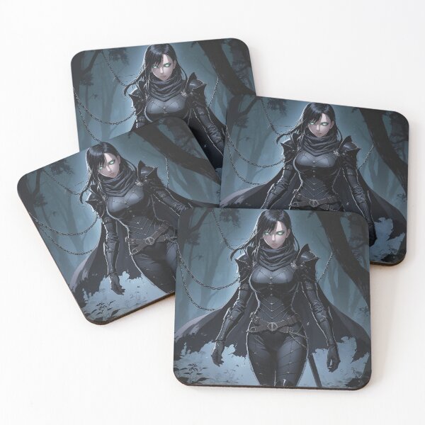 Item preview, Black Outfit Monster Hunter Anime Girl designed and sold by KungKthulhu.