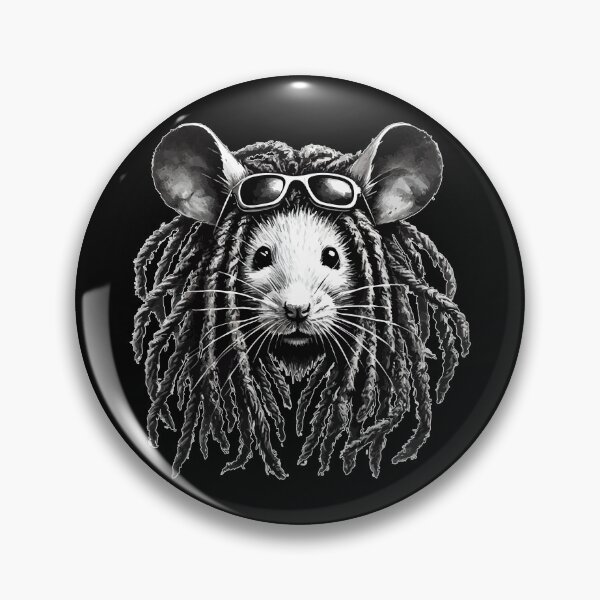Item preview, Rasta Rastafari Funny Mouse Monochromatic designed and sold by TomFrontierArt.
