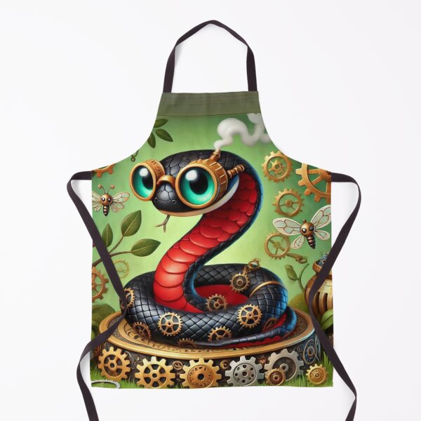 Item preview, Steampunk Red-Bellied Black Snake designed and sold by Sillytoe.
