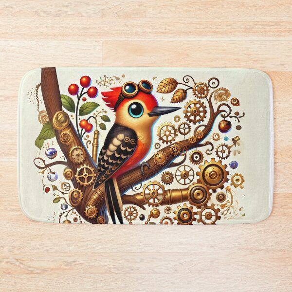 Item preview, Steampunk Red-Bellied Woodpecker designed and sold by Sillytoe.
