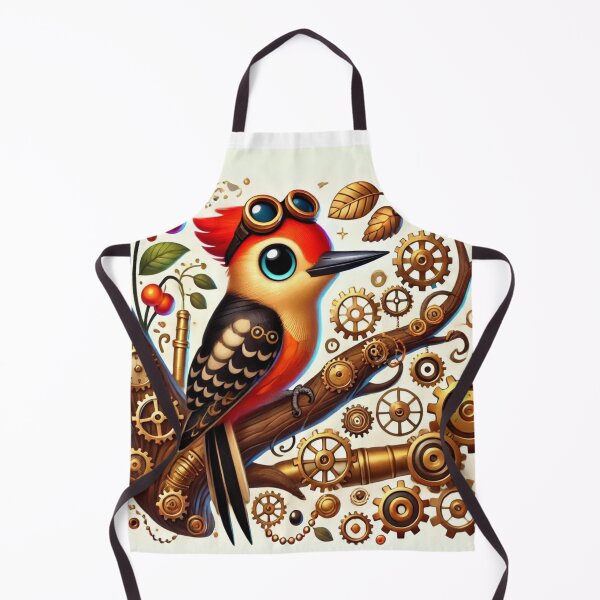 Item preview, Steampunk Red-Bellied Woodpecker designed and sold by Sillytoe.