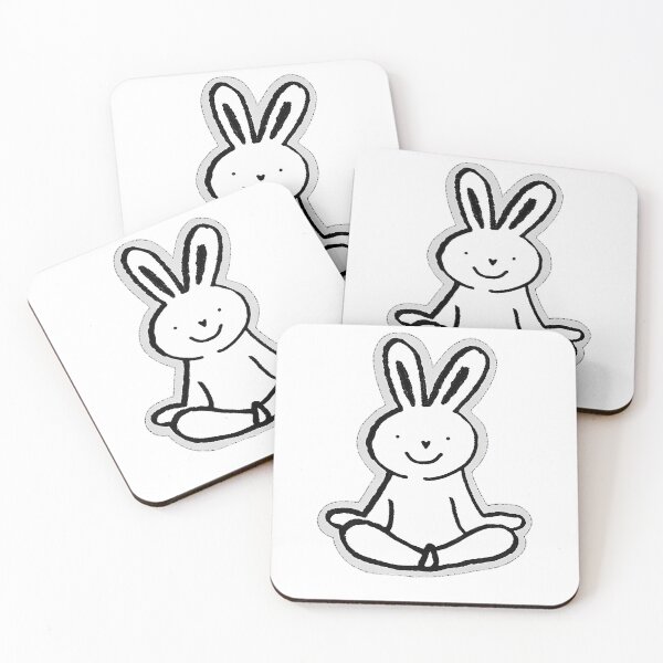 Item preview, Funny white cute relaxing rabbit designed and sold by ADcreate3D.