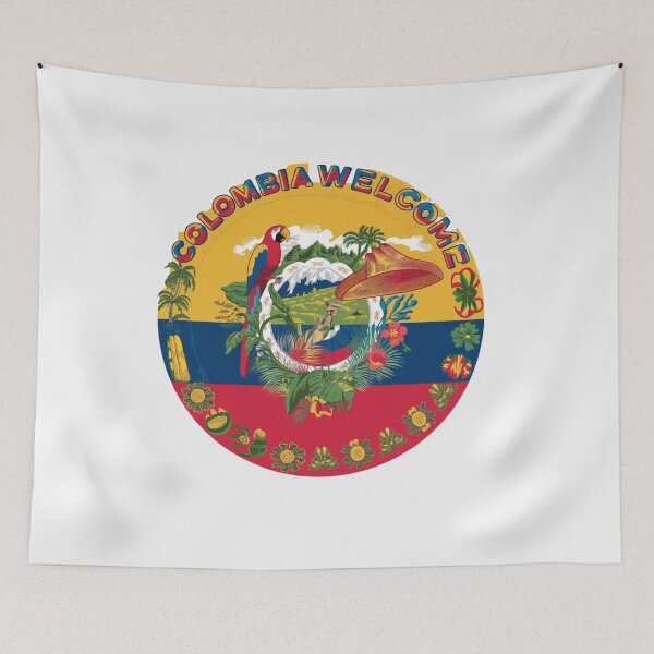 Item preview, Colombia Welcomes Flag Map Coffee, Bogotá, Medellin, Cartagena designed and sold by AnimalsDH305.