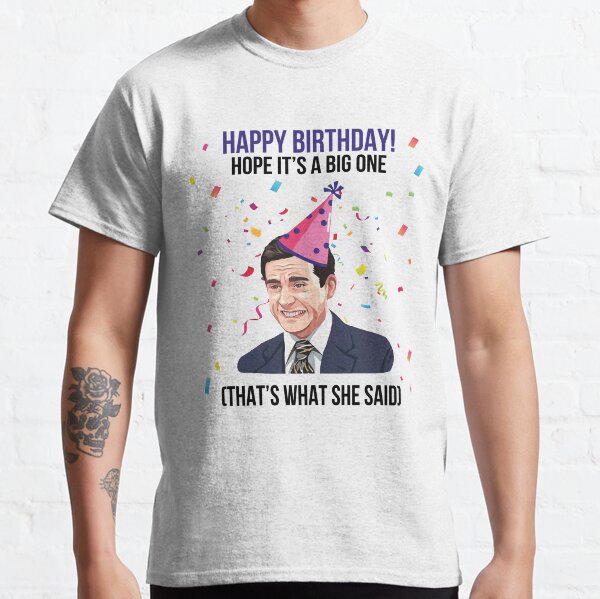 Item preview, Happy Birthday - Michael Scott designed and sold by UniqueTrick.