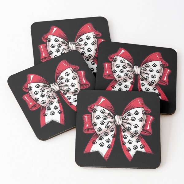 Item preview, Coquette Bow - Cat Paw Print designed and sold by Crazy Before Cats.