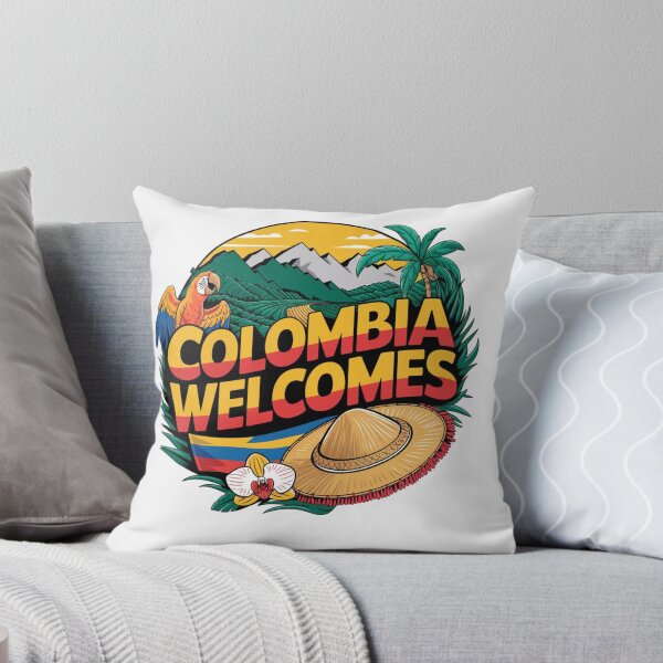 Item preview, Colombia Welcomes Flag Map Coffee, Bogotá, Medellin, Cartagena designed and sold by AnimalsDH305.
