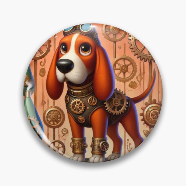 Item preview, Steampunk Redbone Coonhound designed and sold by Sillytoe.