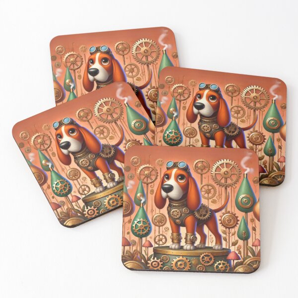 Item preview, Steampunk Redbone Coonhound designed and sold by Sillytoe.