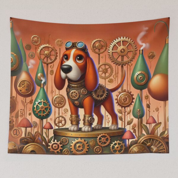 Item preview, Steampunk Redbone Coonhound designed and sold by Sillytoe.